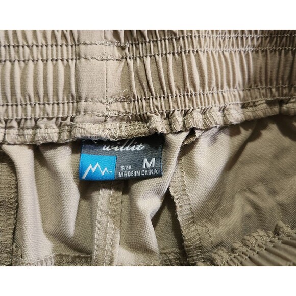 Willit Shorts Beige UPF 50+ Quick Dry Elastic Waist Drawstring Womens Medium - Picture 6 of 6